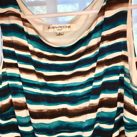 Evan Picone Striped Dress size 6 - Picture 3 of 3